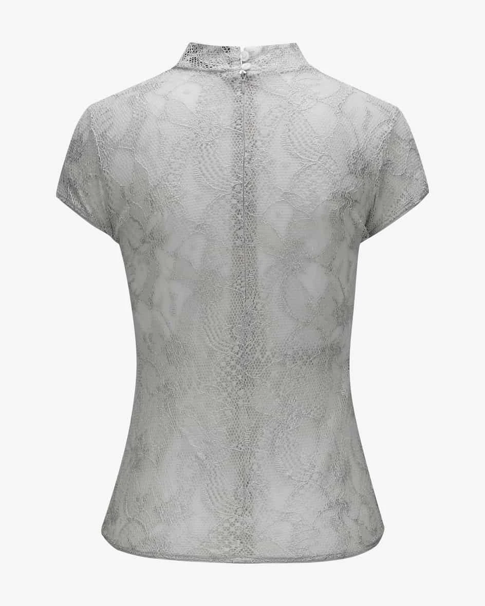 Charlotte Trachten-Blusenshirt Grau 4 Charlotte Trachten-Blusenshirt Grau – Bild 2