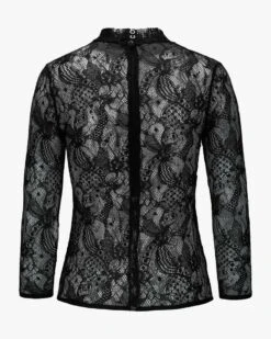 Lina Spitzenbluse Schwarz 5 Lina Spitzenbluse Schwarz -Damenmodegeschäft 00776040 006 2