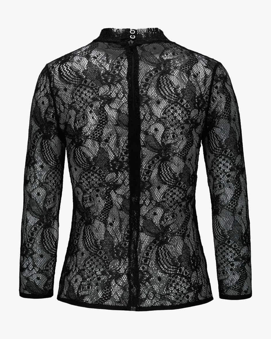 Lina Spitzenbluse Schwarz 4 Lina Spitzenbluse Schwarz – Bild 2