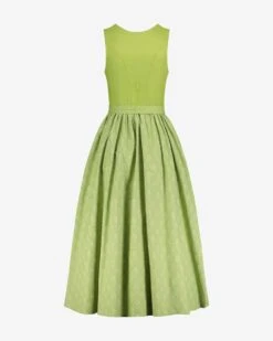 Dirndl Lang Mit Schürze Grün -Damenmodegeschäft 00776055 007 2