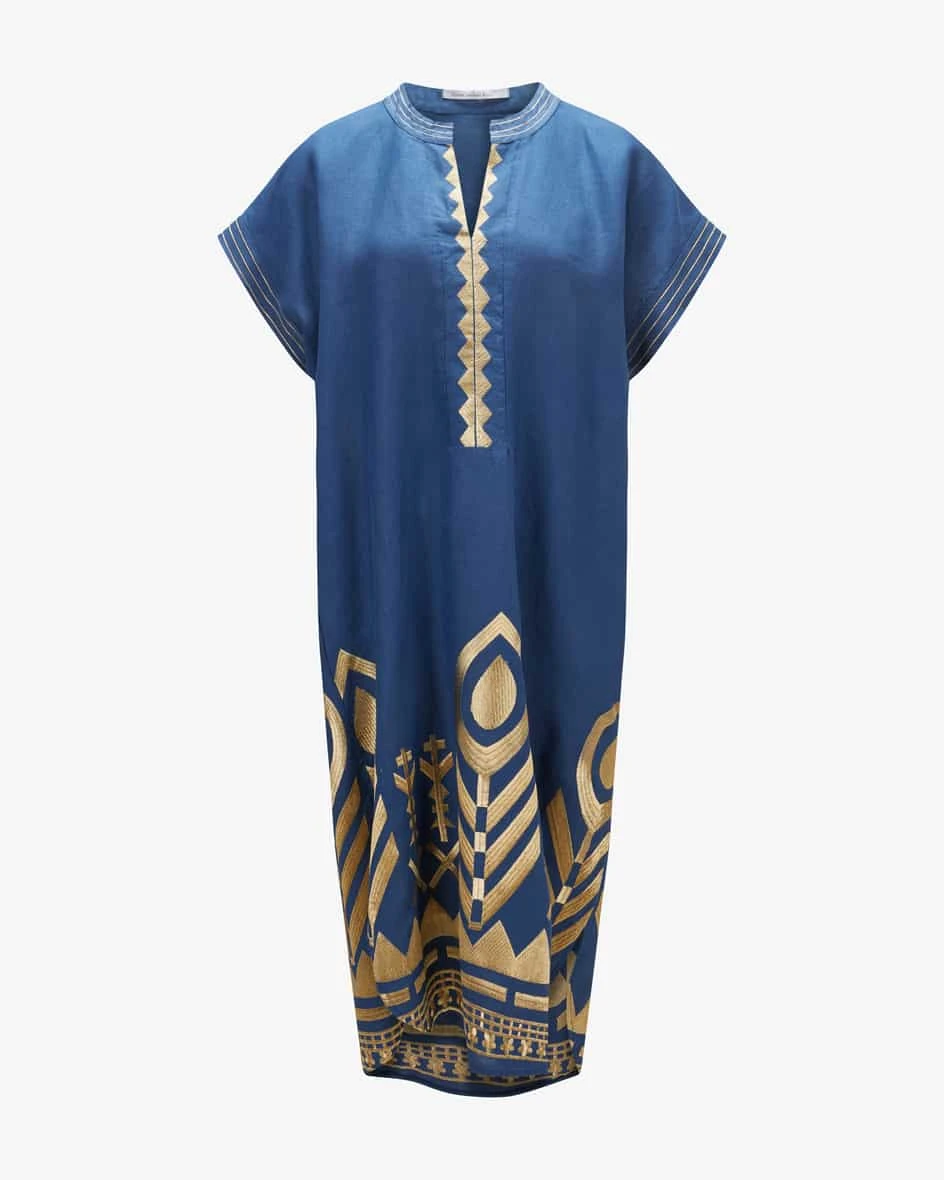 Leinenkleid Blau 3 Leinenkleid Blau