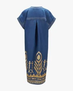 Leinenkleid Blau 5 Leinenkleid Blau -Damenmodegeschäft 00776162 003 2