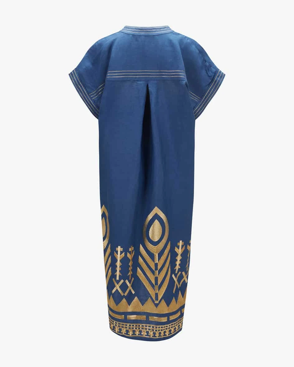Leinenkleid Blau 4 Leinenkleid Blau – Bild 2