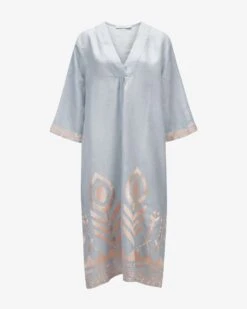 Leinenkleid Blau