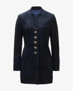 Alma Trachten-Leder-Gehrock Blau