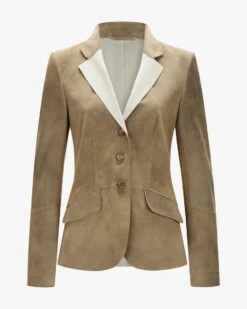 Ginger Trachten-Lederblazer Beige
