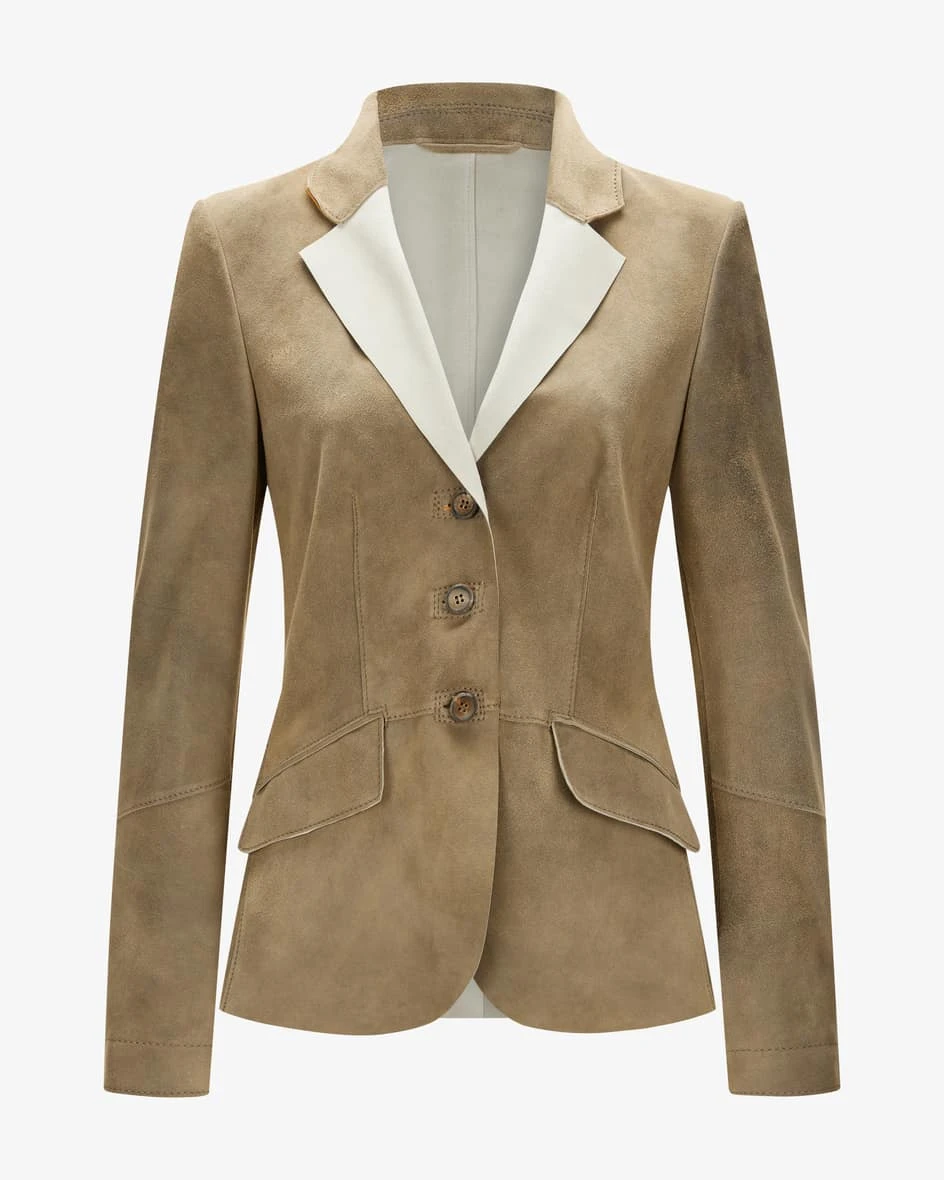 Ginger Trachten-Lederblazer Beige 3 Ginger Trachten-Lederblazer Beige