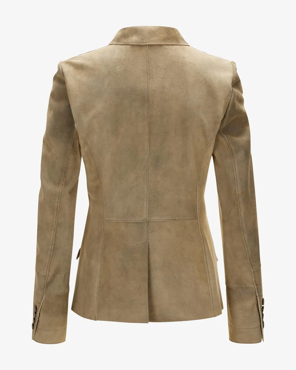 Ginger Trachten-Lederblazer Beige 4 Ginger Trachten-Lederblazer Beige – Bild 2