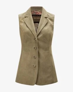 Valeria Trachten-Lederweste Grün