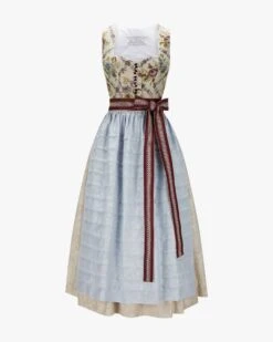 Dirndl Lang Mit Schürze Bunt
