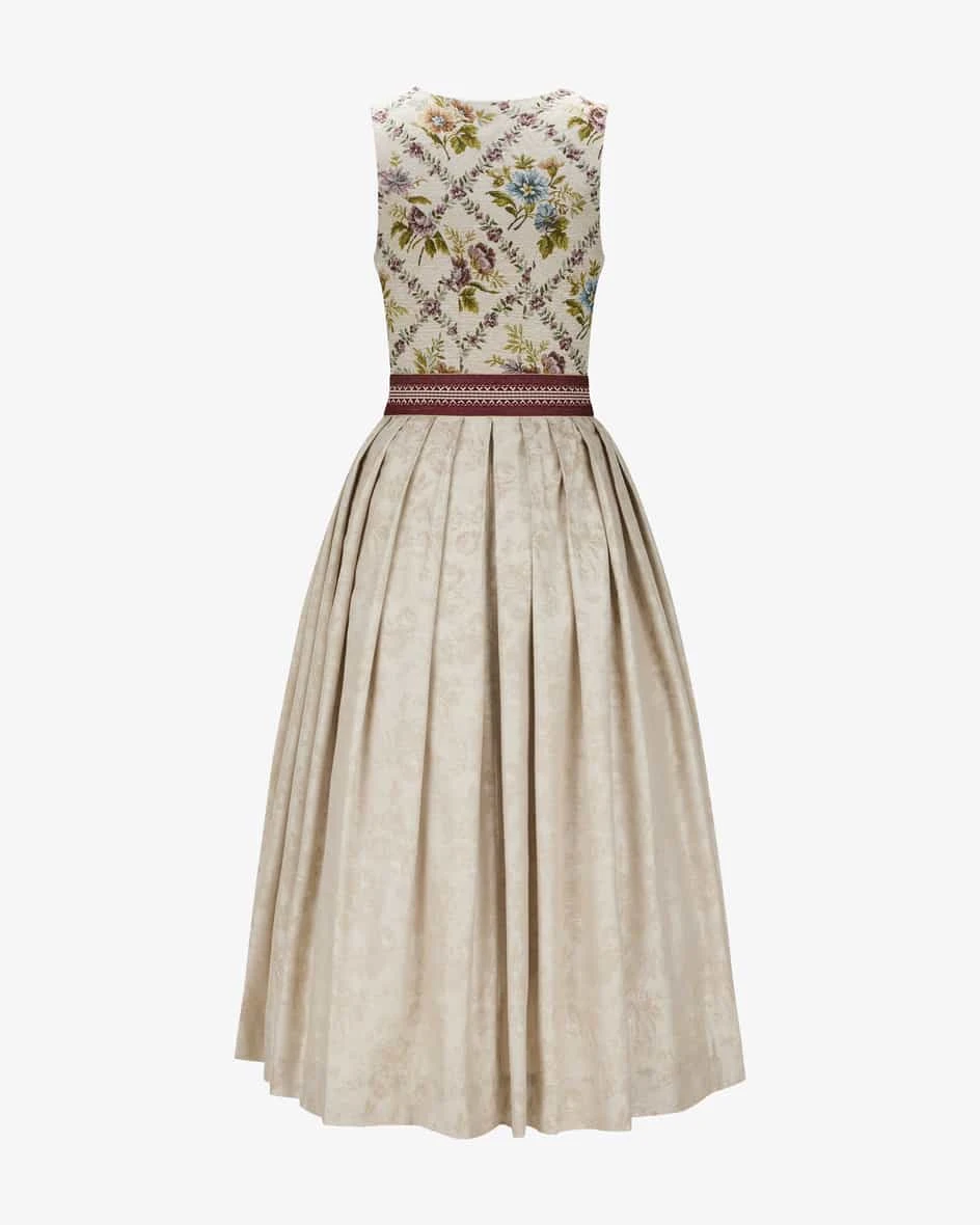 Dirndl Lang Mit Schürze Bunt 3 Dirndl Lang Mit Schürze Bunt – Bild 2