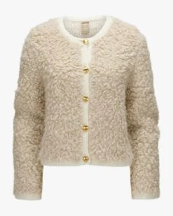 Strickjacke Creme