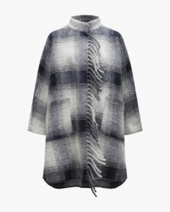 Wollmantel Blau -Damenmodegeschäft 00780505 001 3