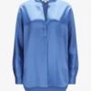 Seidenbluse Blau -Damenmodegeschäft 00780852 001 1