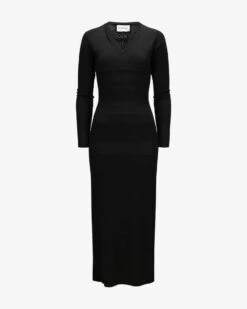 Eallen Strickkleid Schwarz