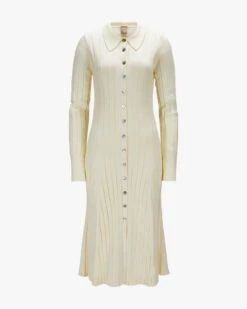 Strickkleid Creme