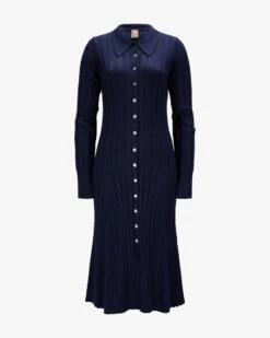 Strickkleid Blau