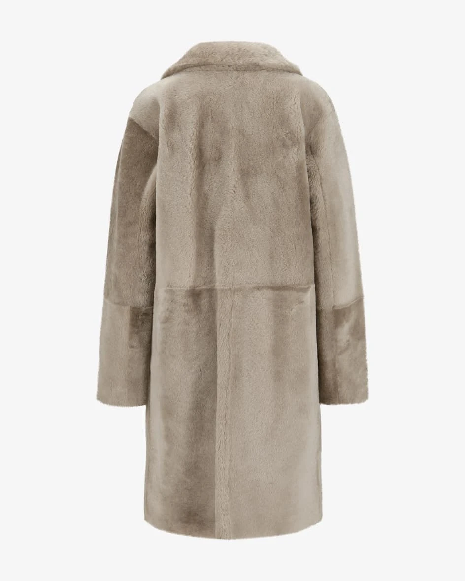 Copenhagen Wende-Lammfellmantel Taupe 4 Copenhagen Wende-Lammfellmantel Taupe – Bild 2