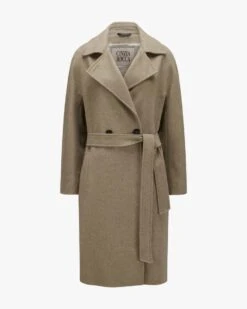 Cashmere-Mantel Taupe