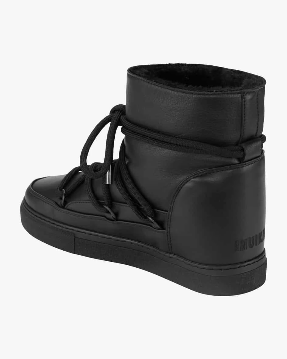 Full Leather Wedge Boots Schwarz 5 Full Leather Wedge Boots Schwarz – Bild 3