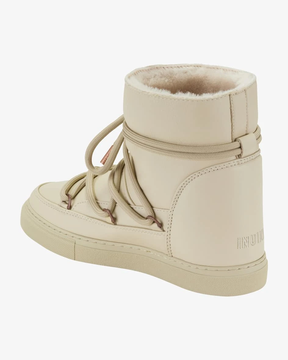 Full Leather Wedge Boots Creme 5 Full Leather Wedge Boots Creme – Bild 3