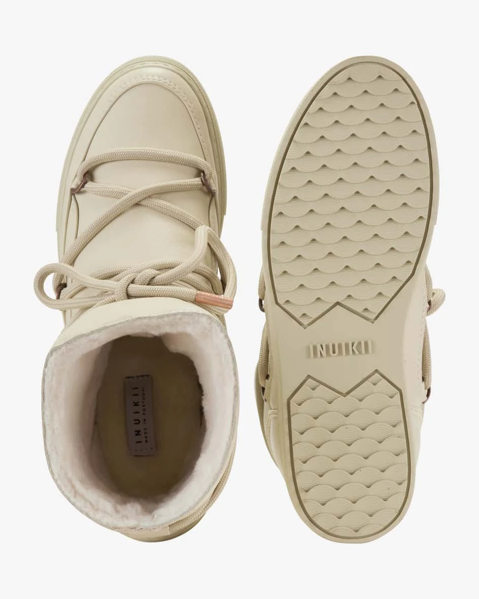 Full Leather Wedge Boots Creme 7 Full Leather Wedge Boots Creme – Bild 5