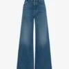 The Ditcher Roller Sneak Jeans Wide Leg Baggy Mid Rise Blau 2 The Ditcher Roller Sneak Jeans Wide Leg Baggy Mid Rise Blau -Damenmodegeschäft 00781864 001 1