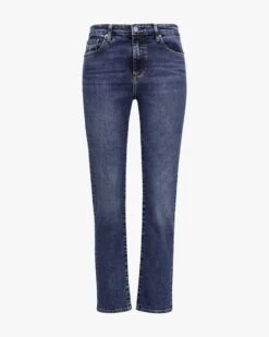 Mari 7/8-Jeans High Rise Straight Blau