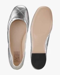 Ballerinas Silbern -Damenmodegeschäft 00782105 002 5