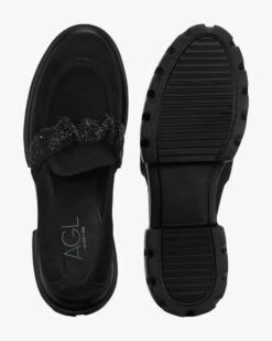 Celeste Crystal Loafer Schwarz -Damenmodegeschäft 00782110 001 5