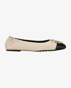 Claire Cap Toe Ballerinas Creme
