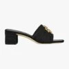 Eleanor Raffia Mule Sandalen Schwarz -Damenmodegeschäft 00782475 001 1