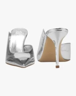 Abella Mules Silbern -Damenmodegeschäft 00782504 001 4