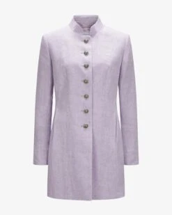 Neuenburg Trachten-Leinenmantel Violett