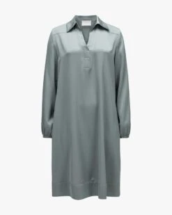 Harlen Seidenkleid Blau