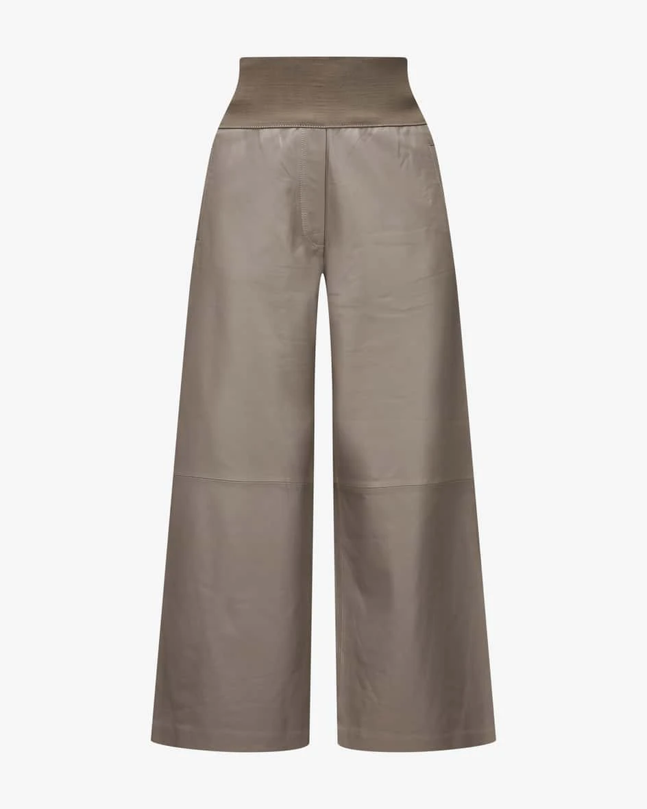 Cara 7/8-Lederhose Taupe 3 Cara 7/8-Lederhose Taupe