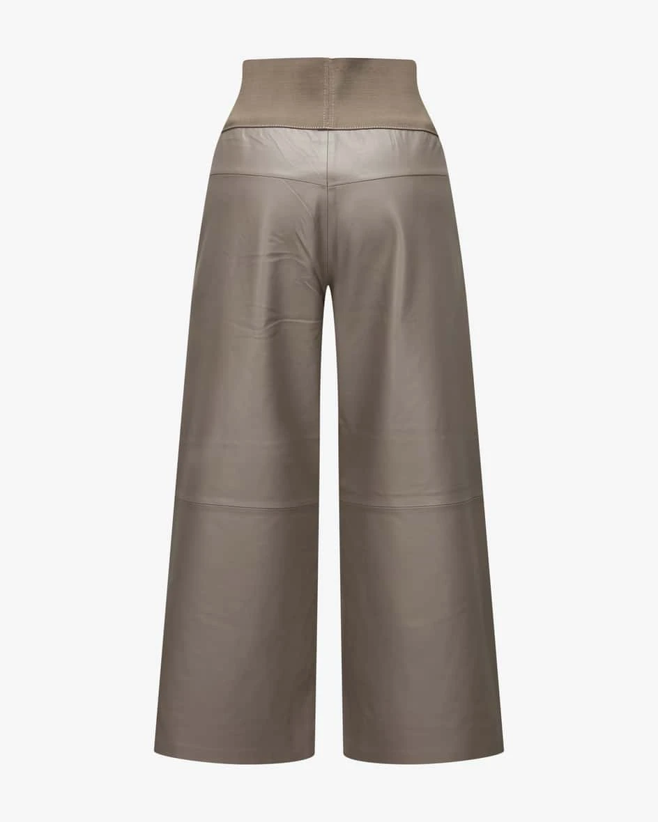 Cara 7/8-Lederhose Taupe 4 Cara 7/8-Lederhose Taupe – Bild 2