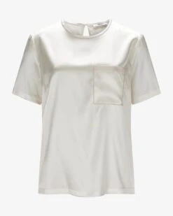 Seidenshirt Creme