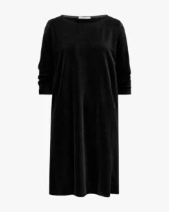 Samt-Kleid Schwarz