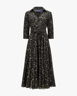 Aster Hemdblusenkleid Grau