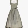 Midi-Dirndl Mit Seidenschürze Oliv -Damenmodegeschäft 00782727 001 1