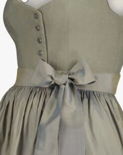 Midi-Dirndl Mit Seidenschürze Oliv -Damenmodegeschäft 00782727 001 3