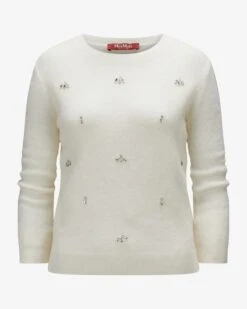 Gentile Pullover Weiß