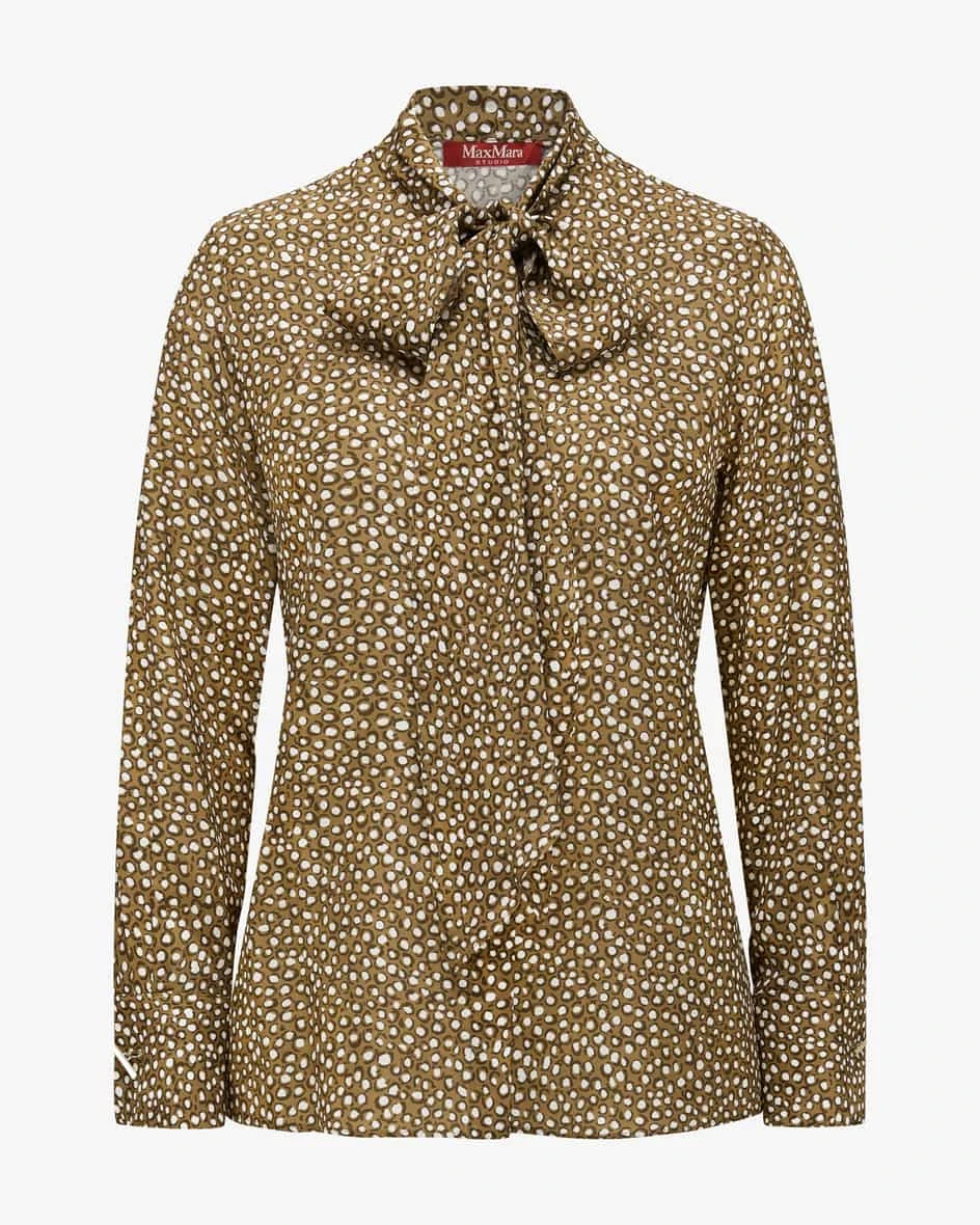 Alan Seidenbluse Braun 3 Alan Seidenbluse Braun