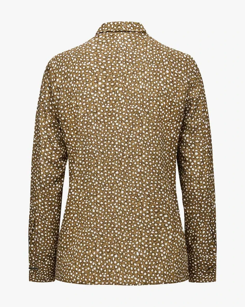 Alan Seidenbluse Braun 4 Alan Seidenbluse Braun – Bild 2