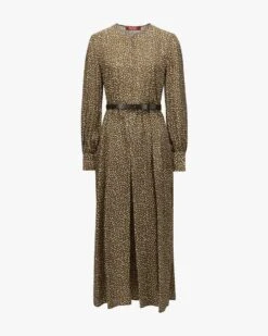 Uberta Seidenkleid Braun