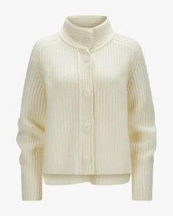 Azalea Cashmere-Strickjacke Creme