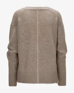 Cashmere-Strickjacke Taupe -Damenmodegeschäft 00783231 001 2