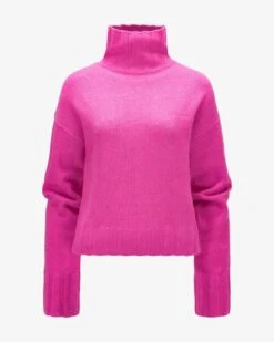 Rollkragenpullover Pink