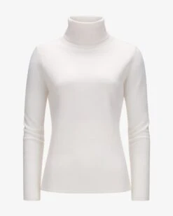 Cashmere-Rollkragenpullover Creme